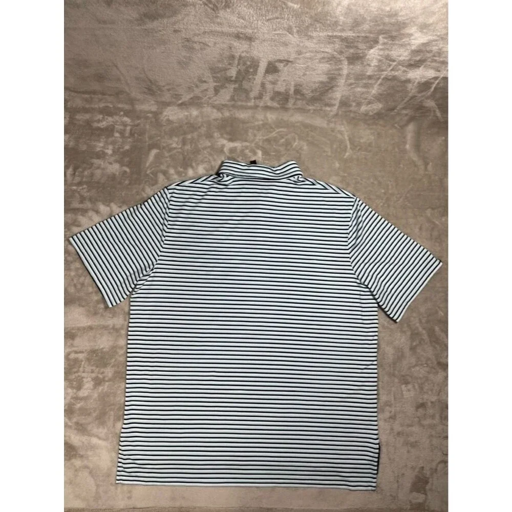 RLX Ralph Lauren Polo Shirt Men XL Stripe Golf Performance Outdoor Casual